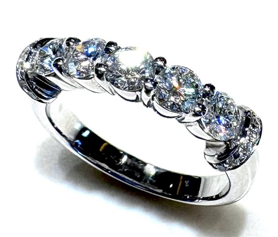 Ringe Sommer Dame Riviere in Weißgold Diamante 1.00 Ct RIVIERE CT. 1.00 - 0.09 G/VS1 - RIVIERE CT. 1.00 - 0.09 G/VS1